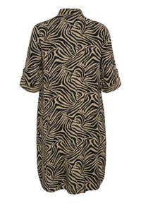 Kaffe Curve KCMILLE - Abito a camicia - chinchilla black animal print