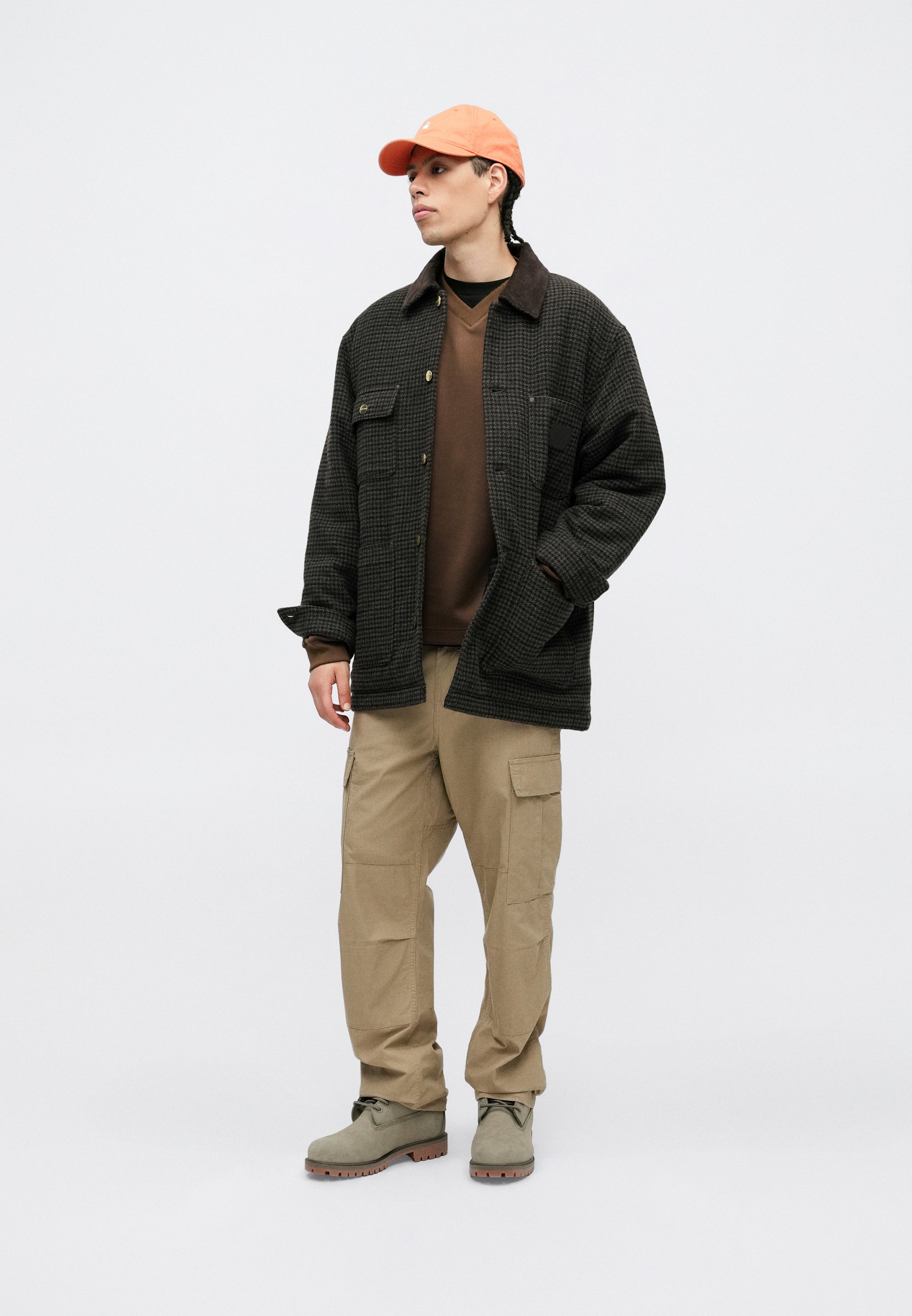 Carhartt WIP LEWIS COAT - Short coat - vitola heather/brown - Zalando