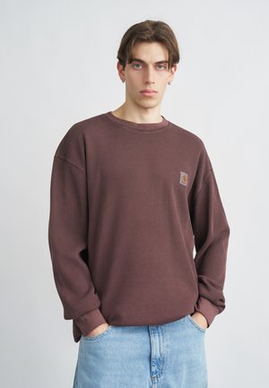 VISTA WAFFLE - Pikkade varrukatega topp - brown