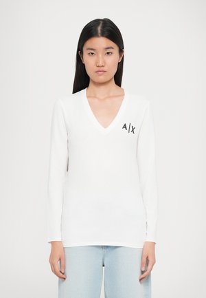 Long sleeved top - optic white