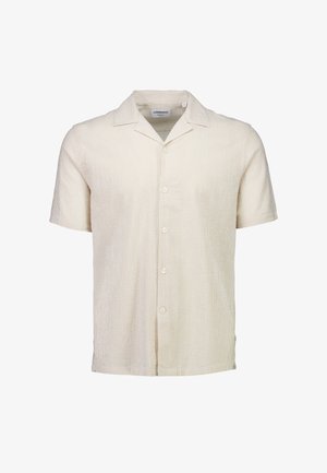 Lindbergh, STRIPED SEERSUCKER S/S - Hemd - sand