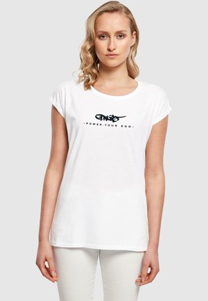 POWEREGO  - Print T-shirt - white