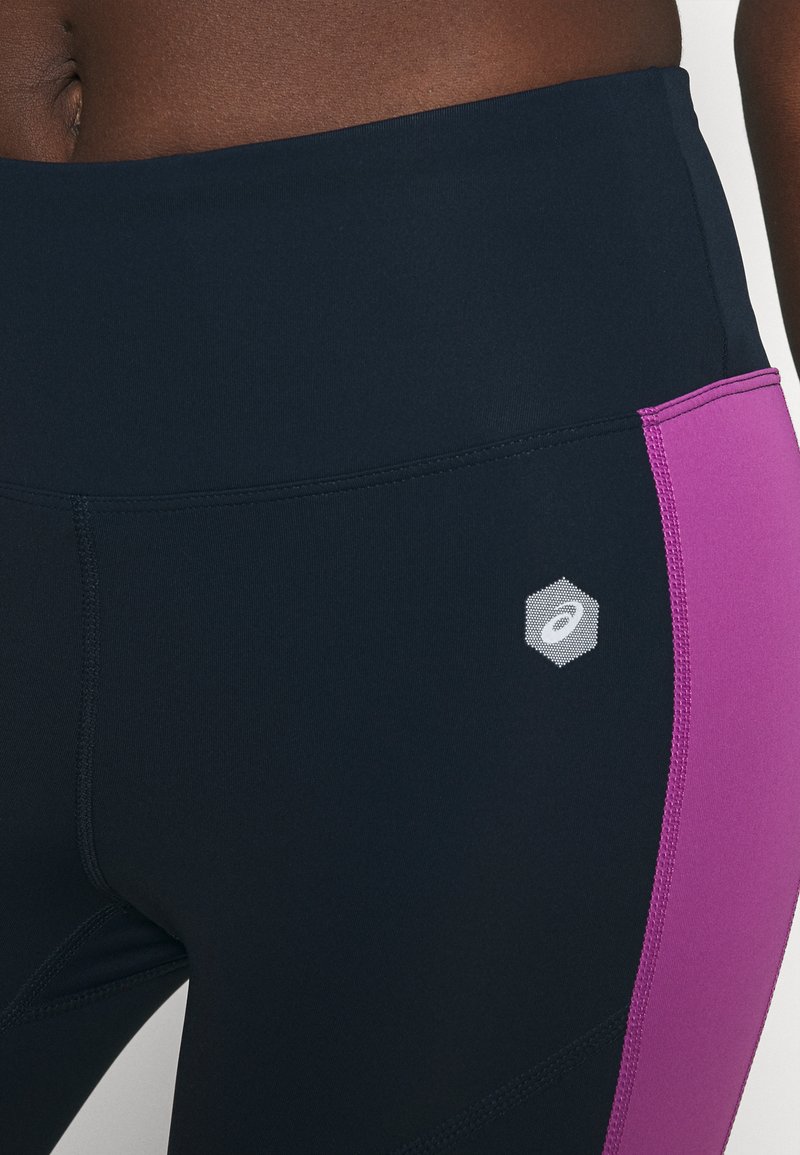 Damen Sportbekleidung | ASICS COLOR BLOCK CROPPED Tights french blue/digital grape/dunkelblau - LV11552 Damen Sportbekleidung | ASICS COLOR BLOCK CROPPED Tights french blue/digital grape/dunkelblau - LV11552