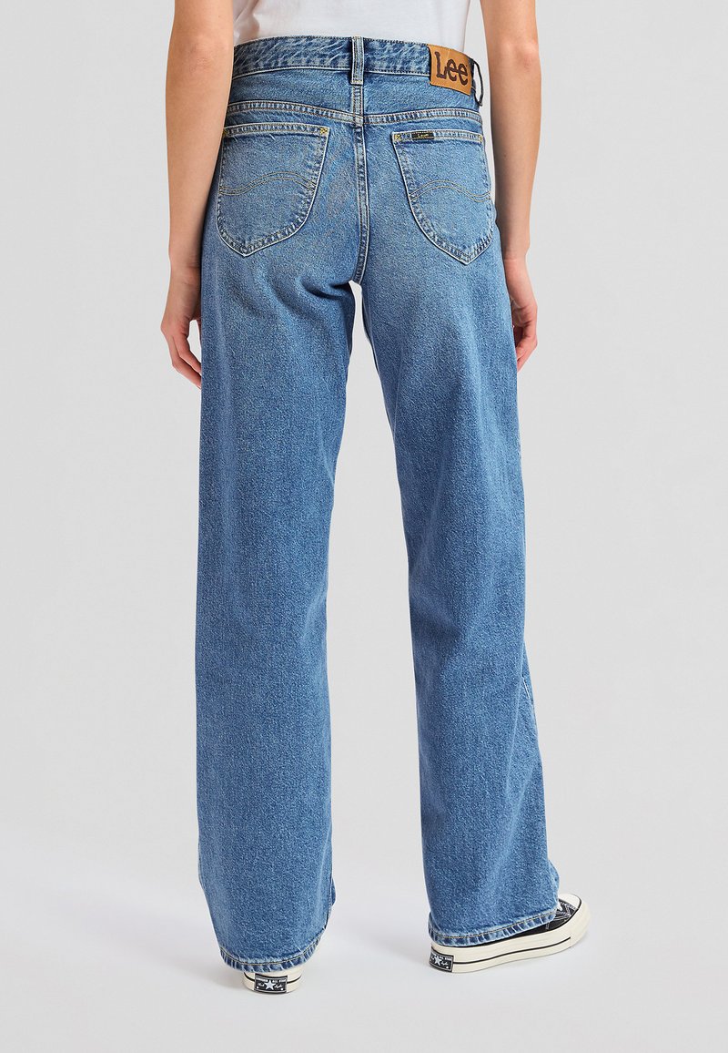 Jeans uomo LEE Ripley X-LINE blu scuro slavato relaxed fit gamba dritta