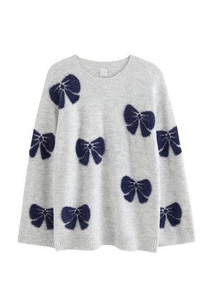 SWEATER JAQUARD - Džemper - grey melange
