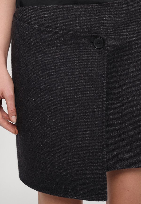 PATTI SKIRT - Mini skirt - coal melange3