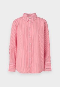 STRIPED SHIRT - Button-down blouse - red/white