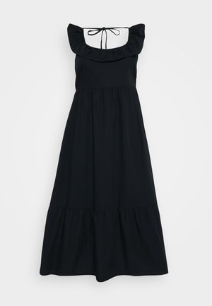 Vero Moda Curve, VMCJARLOTTE RUFFLE ANCLE DRESS - Maxi ruha - black