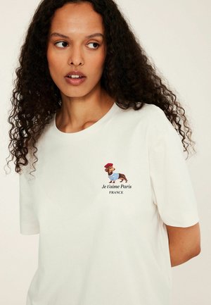 Kappahl, T-SHIRT WITH PRINT - T-Shirt print - white