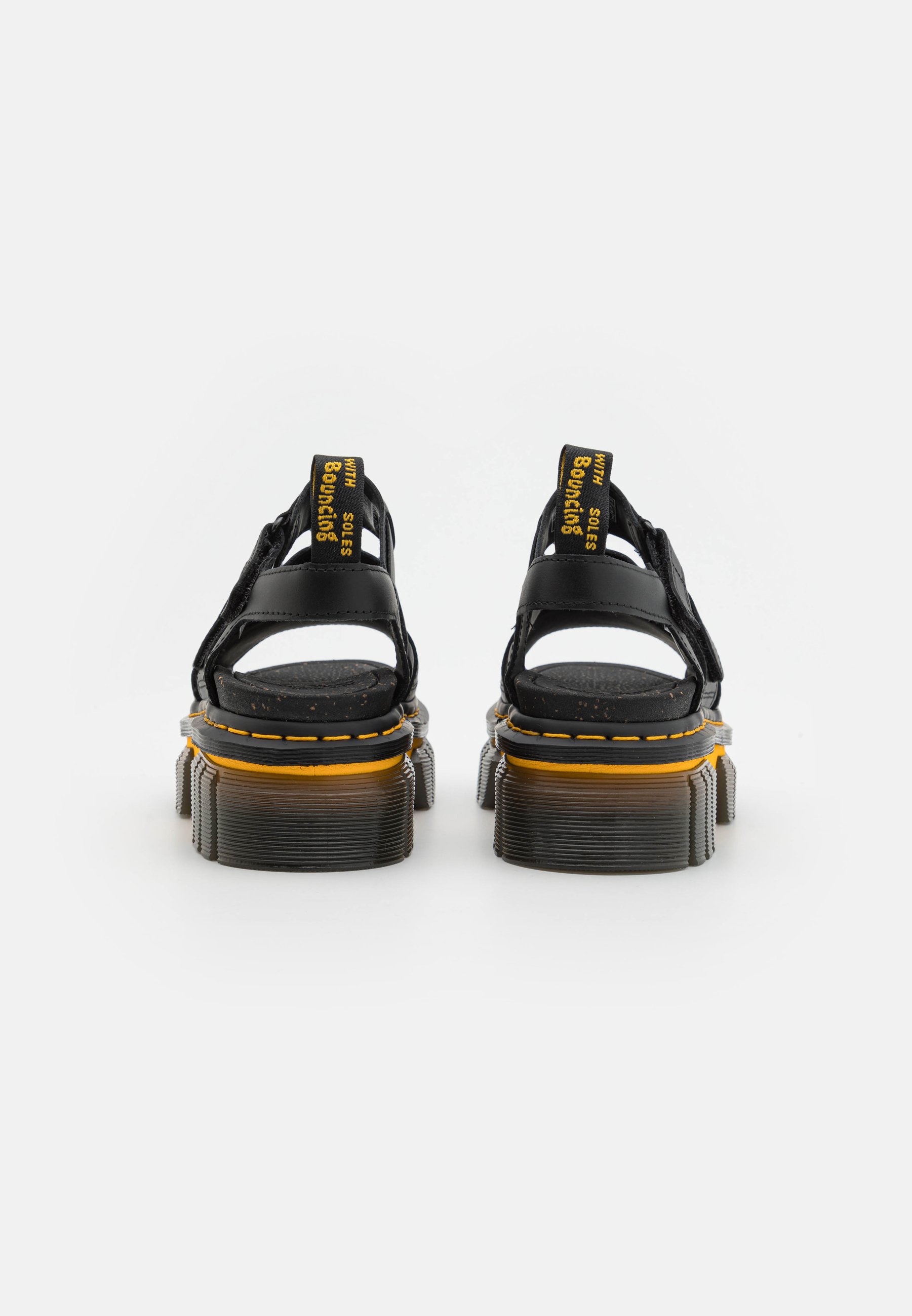 Dr. Martens RICKI 3 STRAP - Platform sandals - black - Zalando.co.uk