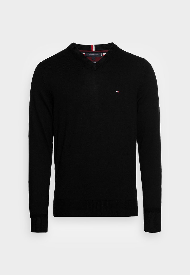 Tommy Hilfiger V-Neck Grey Knitted Jumper M L