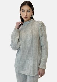 Elara SET - Stickad tröja - grau