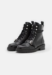 AllSaints Stivaletti stringati - black
