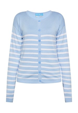 CO-BRANDED WITH SANIKA - Kardigán - hellblau weiss