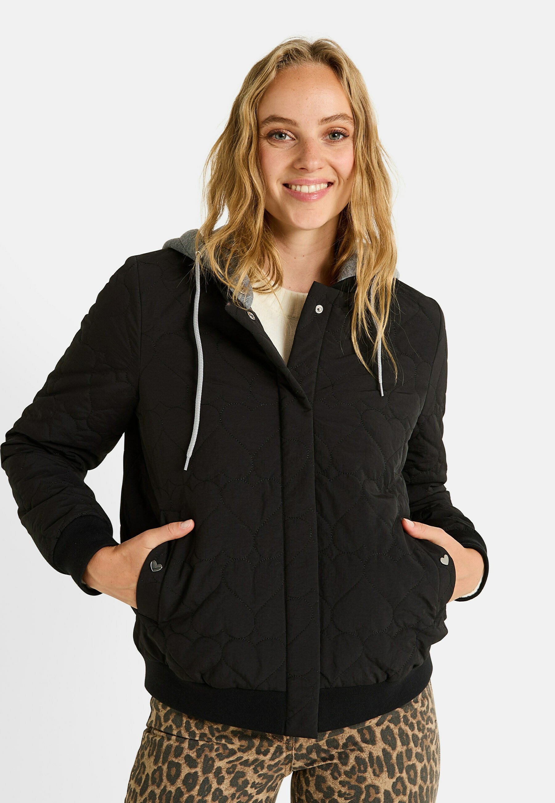 Grain de Malice À CAPUCHE Veste mi-saison noir