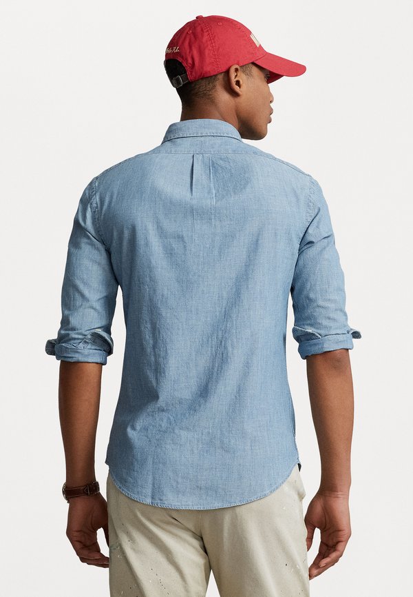 SLIM FIT CHAMBRAY SHIRT - Shirt - medium wash4