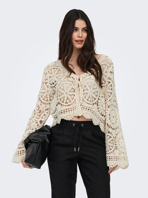 ONLY STRICKJACKE ONLWATERLY STRICKJACKE - Strickjacke - birch