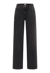 Mustang Wide Leg Holgado Pierna Ancha 5 Bolsillos Jeans MUSTANG Style Medley Wide Leg Para Mujer - Pierna Ancha Pantalón Wide Leg Holgado
