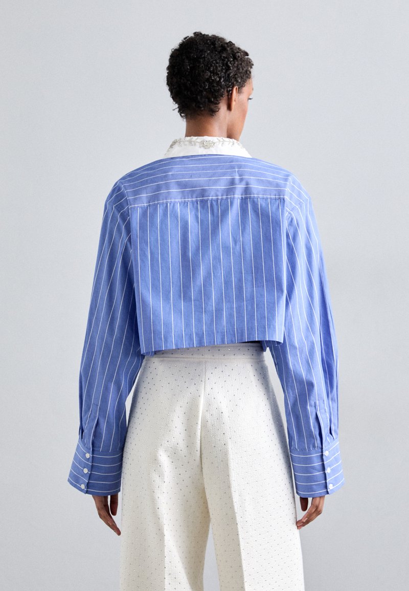 Blouse Tunique En Coton Bleu Ciel Sandro - Taille 38/40 - Occasion En Très Bon état