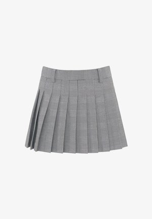 WRSTBHVR, WRSTBHVR SKIRT NURIA SKIRT - Jupe plissée - glencheck black white