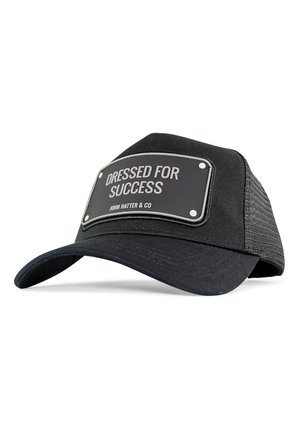 John Hatter & Co TRUCKER DRESSED FOR SUCCESS RUBBER - Cap - black