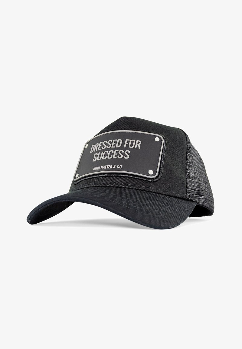 John Hatter & Co TRUCKER DRESSED FOR SUCCESS RUBBER - Cap - black