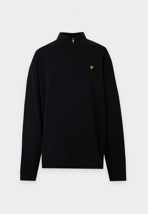 Lyle & Scott, LOOPBACK QUARTER ZIP - Суитшърт - jet black