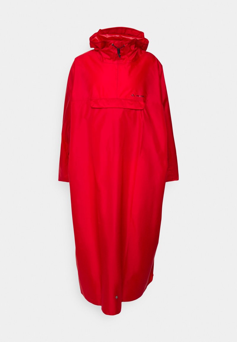 Vaude HIKING BACKPACK PONCHO Waterproof jacket indian red/red Zalando