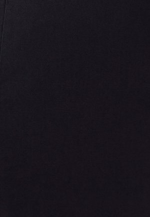 Tela negra con una textura suave, con sutiles variaciones de tonalidad y un diseño uniforme. Ligera y suave al tacto.