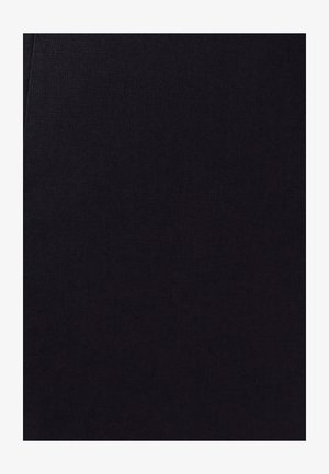 Tela negra con una textura suave, con sutiles variaciones de tonalidad y un diseño uniforme. Ligera y suave al tacto.