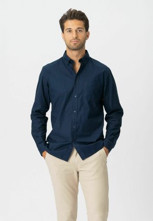 Overhemd - navy blazer