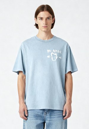 UNISEX HEAVYWEIGHT   - T-shirt con stampa - washed blue
