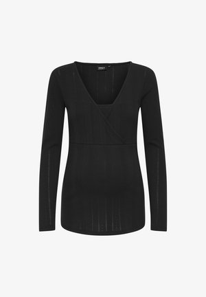 ONLY MATERNITY, T-shirt à manches longues - black