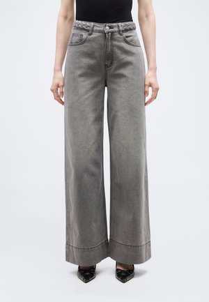 Wide leg - light grey denim