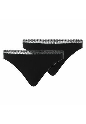 2ER PACK - COZY CHIC UNSICHTBAR ATMUNGSAKTIV - String - schwarz