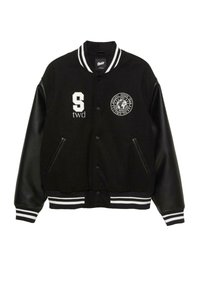 EMBROIDERED VARSITY - Giubbotto Bomber - black