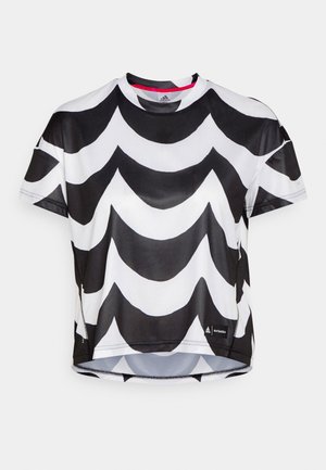 MARIMEKKO TEE - Sportshirt - black/white