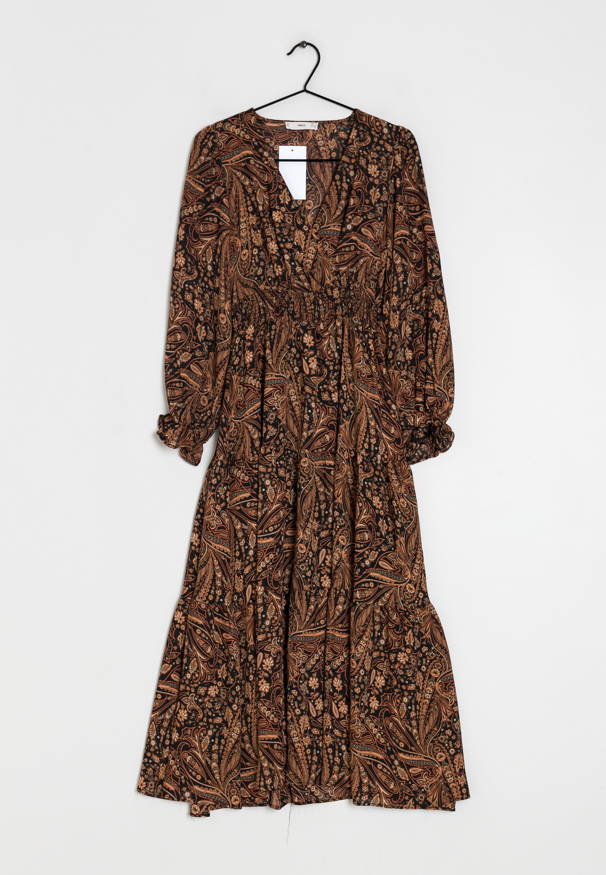 Mango Robe Noel Mango Robe Longue Brown/marron (Seconde