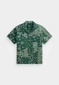Classic Fit Bandanna Print Camp Shirt - Chemise - green