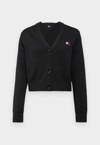 Tommy Jeans ESSENTIAL BADGE CARDIGAN  - Neuletakki - black