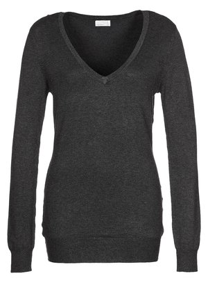 Pullover - mottled dark grey
