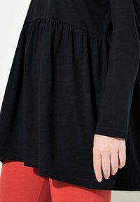 Ulla Popken LONG SLEEVE - Top s dlouhým rukávem - black
