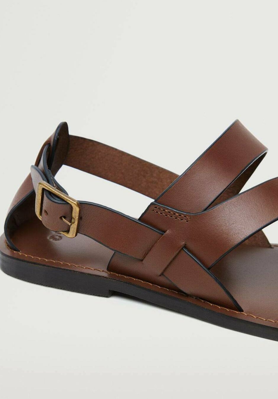Mango ROMANA - Sandalias - marron moyen/marrón - Zalando.es