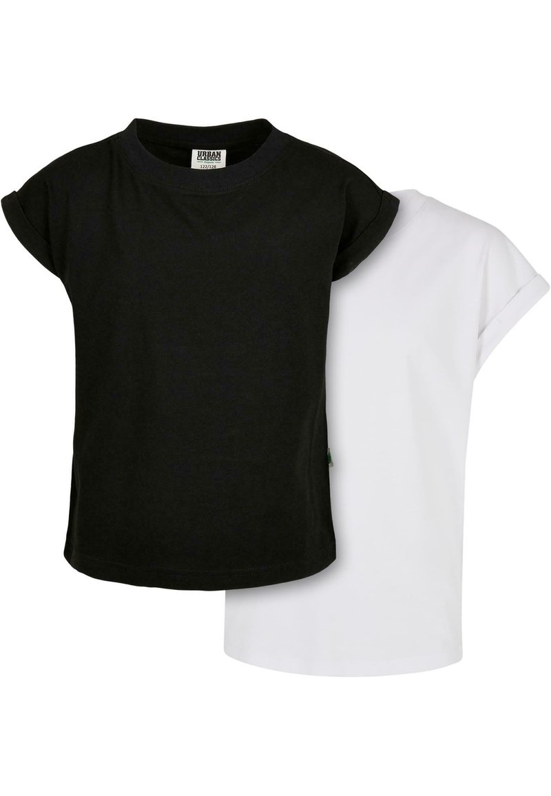 Urban Classics - EXTENDED SHOULDER TEE 2-PACK - Basic póló - black white, Nagyítás