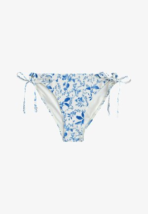 Next, REGULAR FIT - TIE SIDE BIKINI BOTTOMS . - Bikini-Hose - cream blue ditsy floral