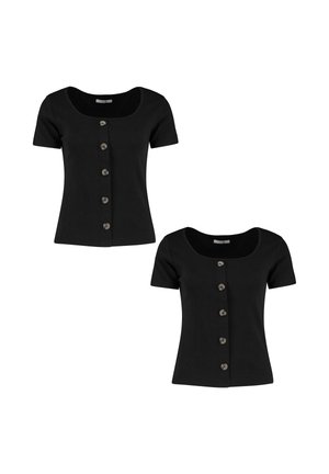 Hailys 2 PACK - T-Shirt basic - schwarz