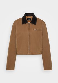 ONLCAVA COLLAR JACKET - Lehká bunda - bistre/chocolate torte