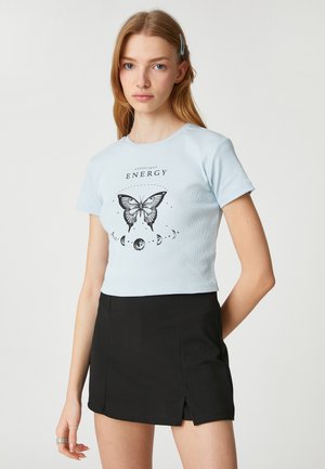 Buy Koton Printed Crew Neck T Shirt In Beige | 6thStreet UAE