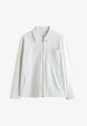 Next, REGULAR FIT - SIGNATURE FULL ZIP SHACKET . - Leichte Jacke - grey marl