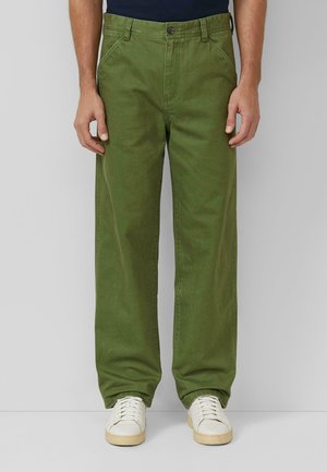 Jeans Straight Leg - olivgrün